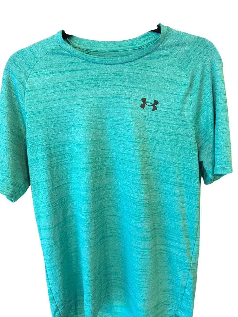 Under Armour Men's Tech 2.0 Short Sleeve Shirt Teal Aqua Heather SM
